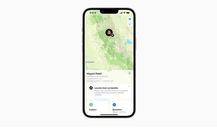 郊区苹果14维修分享iPhone14系列中 FindMy功能通过卫星分享位置方法教程 